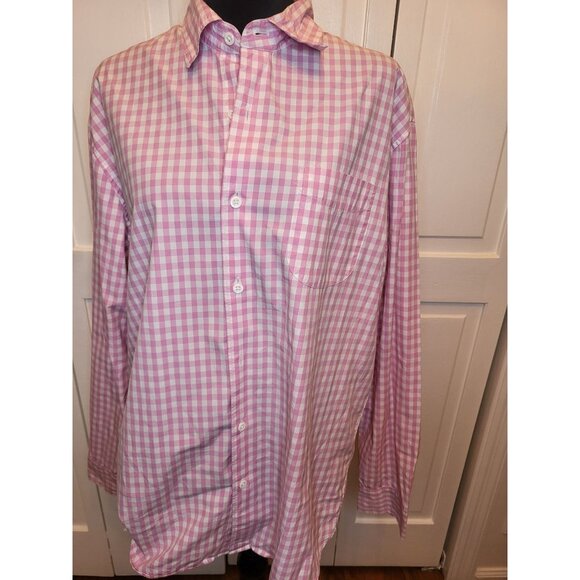 J. Crew Other - J. Crew Pink/White Gingham Button Up Shirt L Preppy Spring Easter Classic Church